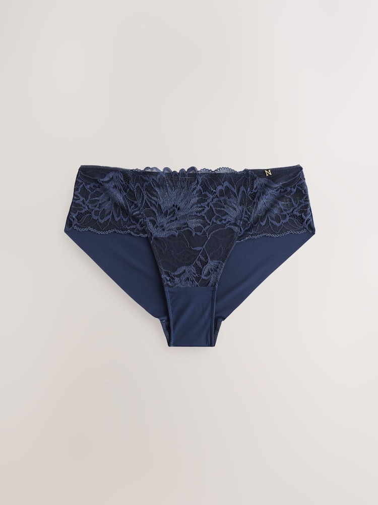 marine - Culotte Dentelle Et Microfibre - Image 5 of 7