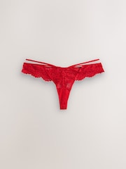 Rot - Spitzen-Tanga - Bild 4 von 6