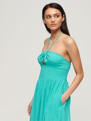 Superdry Green Cut Out Midi Dress - Image 3 of 3