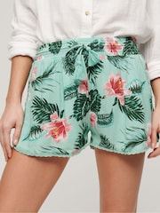 Superdry Green Beach Shorts - Image 1 of 3