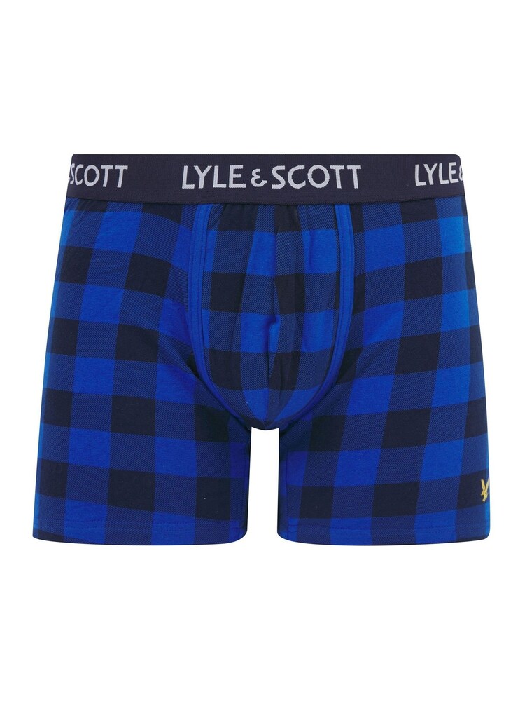 Lyle & Scott Blue Apollo Underwear Trunks 3 Pack - Image 4 of 4