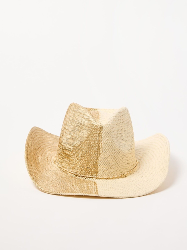 Oliver Bonas Gold Cowboy Hat - Image 1 of 5 Oliver Bonas Gold Cowboy Hat - Image 1 of 5