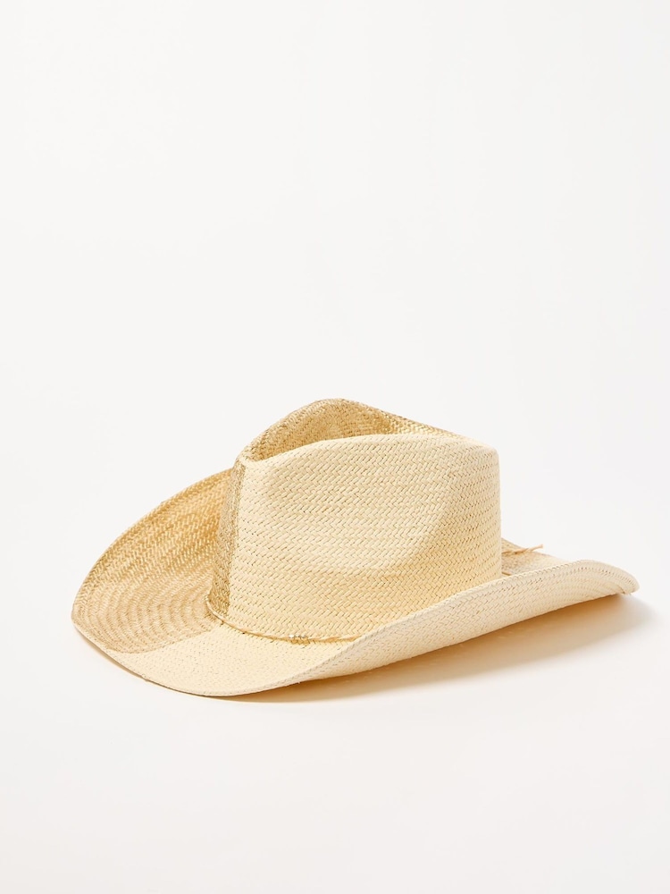Oliver Bonas Gold Cowboy Hat - Image 2 of 5 Oliver Bonas Gold Cowboy Hat - Image 2 of 5