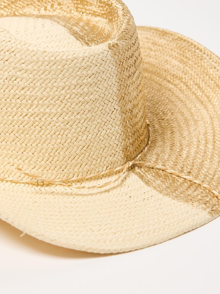 Oliver Bonas Gold Cowboy Hat - Image 5 of 5 Oliver Bonas Gold Cowboy Hat - Image 5 of 5