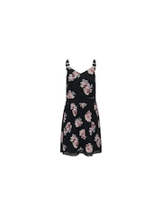 ONLY ONLY Blue Crochet Trim Floral Print Cami Mini Dress - Image 5 of 6