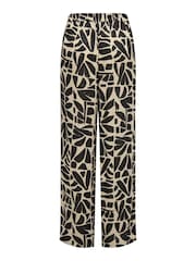 ONLY Black Tile Print Wide Leg Summer Trousers - Image 5 of 5