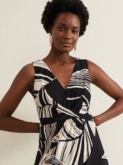 Phase Eight Black Abstract Artemis Maxi Dress - Image 4 of 6