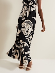 Phase Eight Black Abstract Artemis Maxi Dress - Image 5 of 6