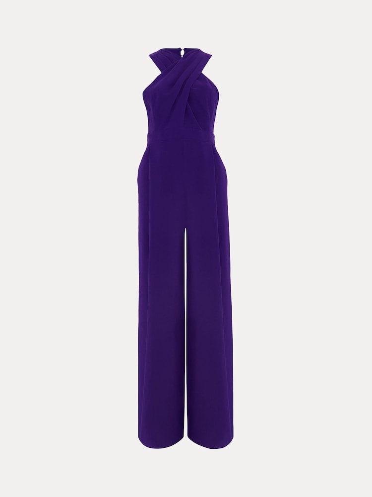 Phase Eight Purple Giorgia Cross Neck Jumpsuit - Image 6 of 6 Phase Eight Purple Giorgia Cross Neck Jumpsuit - Image 6 of 6