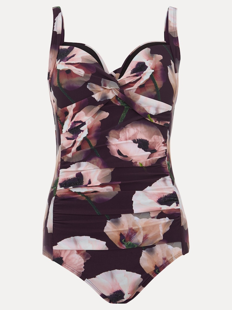 Phase Eight Black Print Poppy Swimsuit - Image 5 of 5