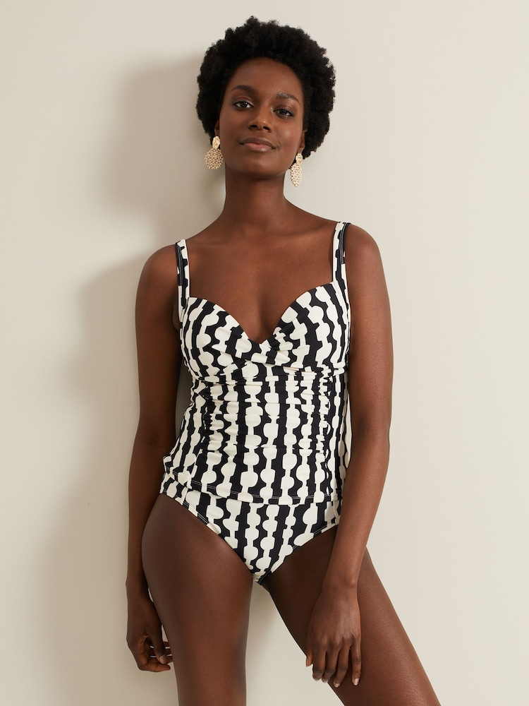 Phase Eight Black Lara Tankini Top - Image 1 of 6