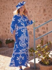 Phase Eight Black Print Coralie Shirt Midaxi Dress - Image 1 of 10