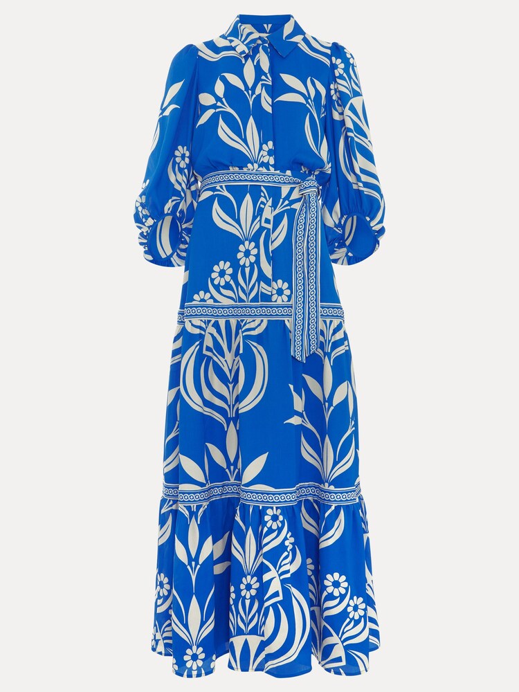 Phase Eight Black Print Coralie Shirt Midaxi Dress - Image 10 of 10