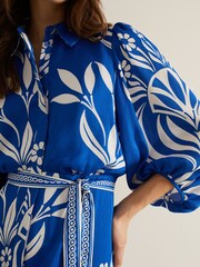 Phase Eight Black Print Coralie Shirt Midaxi Dress - Image 8 of 10