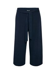 Kaffe Blue Malli Casual Cropped High Waist Trousers - Image 5 of 7