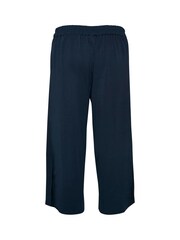 Kaffe Blue Malli Casual Cropped High Waist Trousers - Image 6 of 7