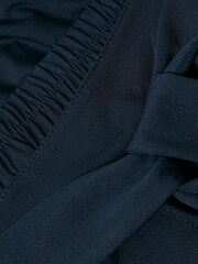 Kaffe Blue Malli Casual Cropped High Waist Trousers - Image 7 of 7
