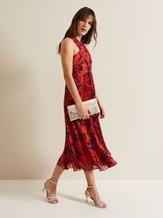 Phase Eight Metallic Leather Barely There Strappy Sandals - Image 6 of 7
