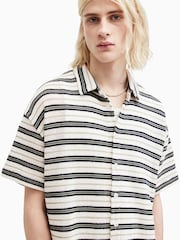 AllSaints White Jackson Shortsleeve Shirt - Image 2 of 7