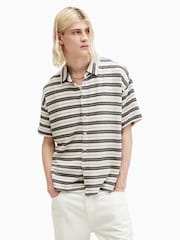 AllSaints White Jackson Shortsleeve Shirt - Image 4 of 7