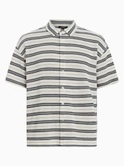AllSaints White Jackson Shortsleeve Shirt - Image 7 of 7