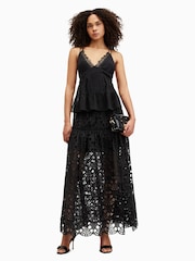 AllSaints Black Rosie Skirt - Image 1 of 6