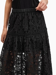 AllSaints Black Rosie Skirt - Image 3 of 6