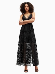 AllSaints Black Rosie Skirt - Image 4 of 6