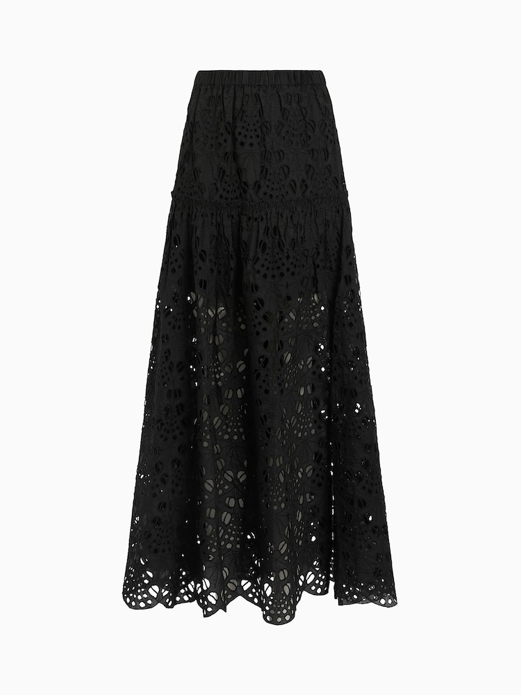 AllSaints Black Rosie Skirt - Image 6 of 6