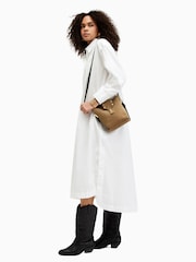 AllSaints White Imogen 100% Cotton Shirt Dress - Image 5 of 8