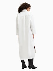 AllSaints White Imogen 100% Cotton Shirt Dress - Image 7 of 8