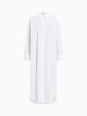 AllSaints White Imogen 100% Cotton Shirt Dress - Image 8 of 8