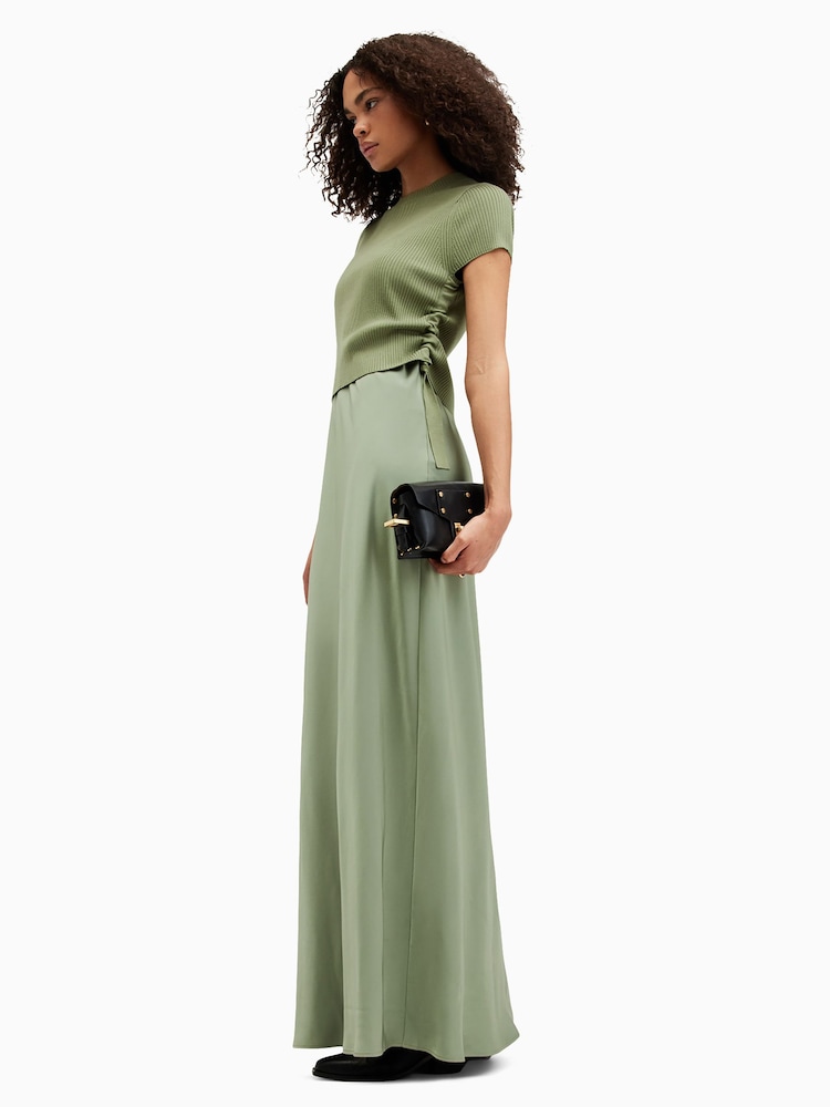 AllSaints Green Hayes Dress - Image 1 of 9