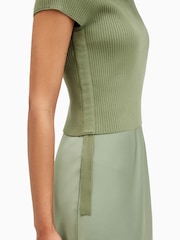 AllSaints Green Hayes Dress - Image 6 of 9