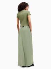 AllSaints Green Hayes Dress - Image 8 of 9