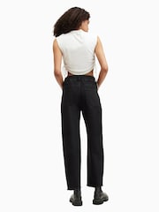 AllSaints Black Hailey Fray Jeans - Image 4 of 8