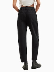 AllSaints Black Hailey Fray Jeans - Image 6 of 8