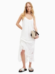 AllSaints White Areena Embellished Dress - Image 3 of 9