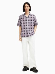 AllSaints Purple Big Sur Shirt - Image 3 of 8
