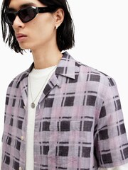 AllSaints Purple Big Sur Shirt - Image 6 of 8
