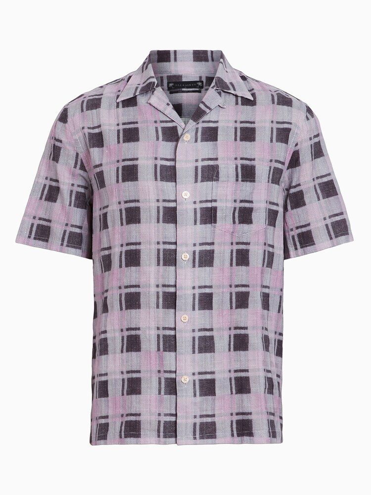 AllSaints Purple Big Sur Shirt - Image 8 of 8