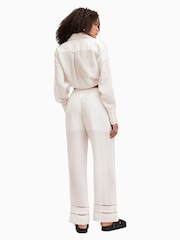 AllSaints White Jade Linen Trousers - Image 5 of 6