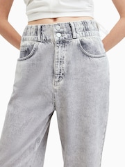 AllSaints Grey Hailey Fray Jeans - Image 5 of 6