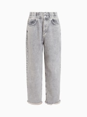 AllSaints Grey Hailey Fray Jeans - Image 6 of 6