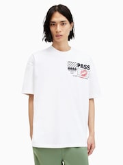 AllSaints White Pass Crew Neck T-Shirt - Image 1 of 7