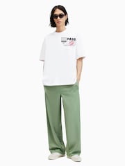 AllSaints White Pass Crew Neck T-Shirt - Image 4 of 7