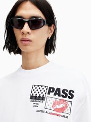 AllSaints White Pass Crew Neck T-Shirt - Image 6 of 7