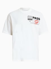 AllSaints White Pass Crew Neck T-Shirt - Image 7 of 7