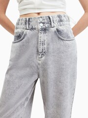 AllSaints Grey Hailey Fray Jeans - Image 5 of 6