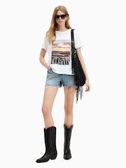 AllSaints White 100% Cotton Dia Grace T-Shirt - Image 3 of 6